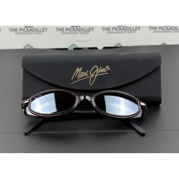 Maui Jim Sunglasses Women's Black Purple Frames with Case Authentic - Picture 1 of 6